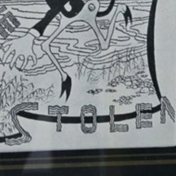 Vintage Antique Framed Thomas Theodor Heine Print Simplicissimus - Picture 8 of 9